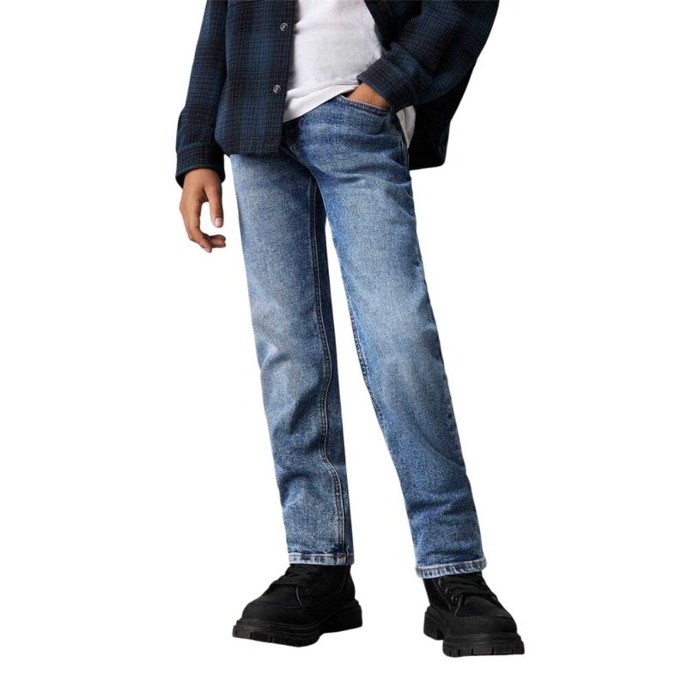 Calvin Klein Boys 5 Pockets Straight Leg Jeans / Blue